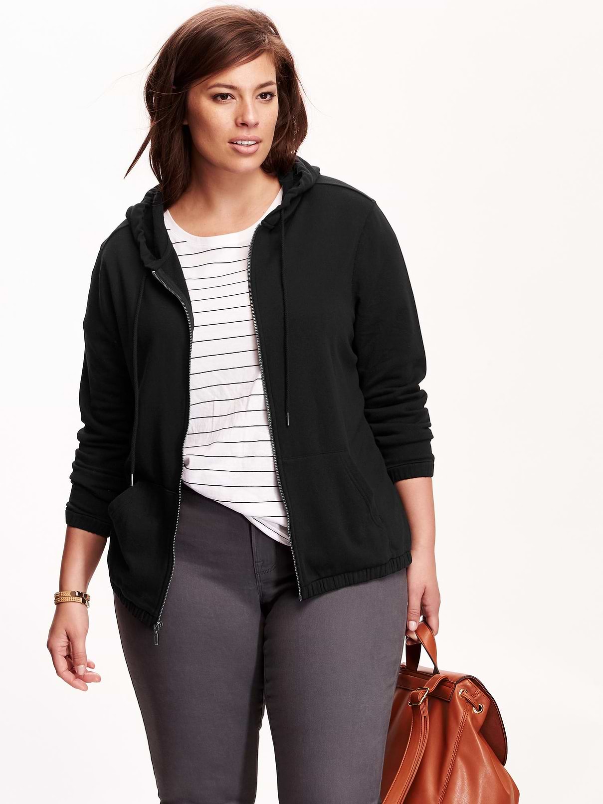 Image number 1 showing, Women's Plus Zip-Front Hoodies