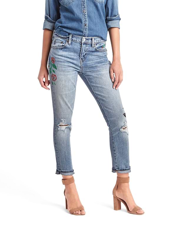 AUTHENTIC 1969 embroidered best girlfriend jeans