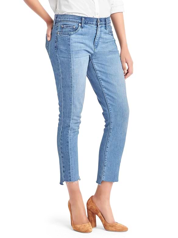 AUTHENTIC 1969 two-tone best girlfriend jeans
