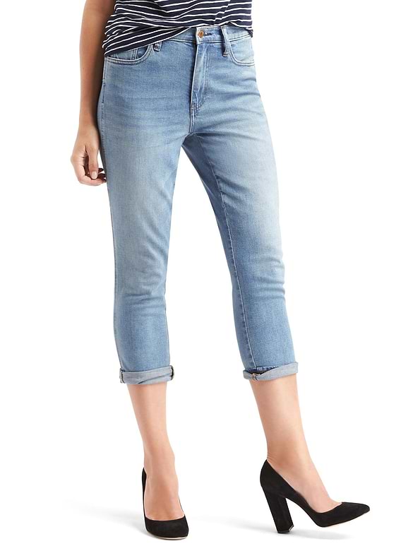 AUTHENTIC 1969 best girlfriend super high rise crop jeans
