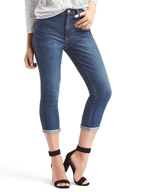 AUTHENTIC 1969 best girlfriend super high rise crop jeans