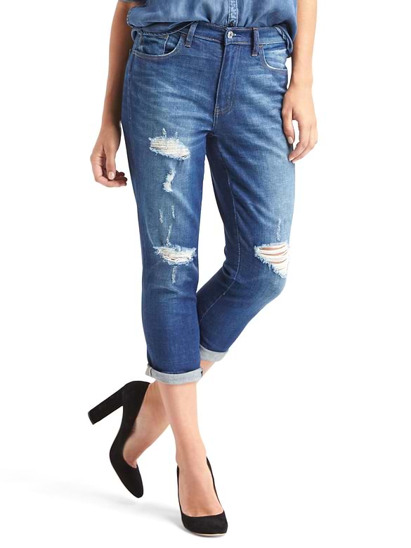 AUTHENTIC 1969 best girlfriend super high rise crop jeans