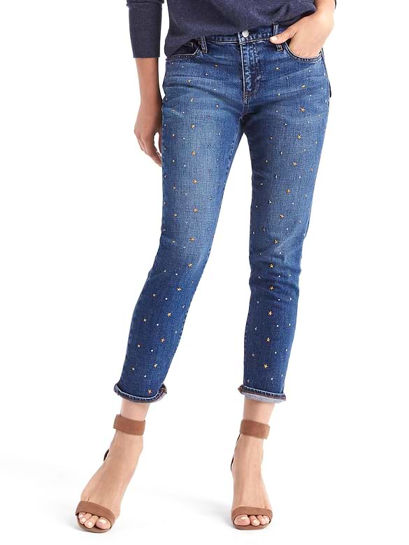 AUTHENTIC 1969 stud best girlfriend jeans