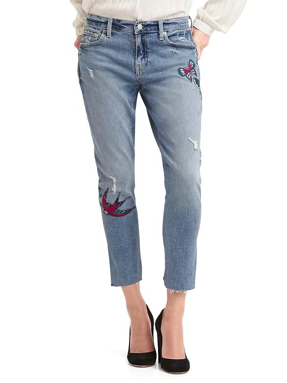 AUTHENTIC 1969 embroidered best girlfriend jeans