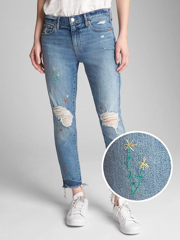 Mid Rise Best Girlfriend Jeans