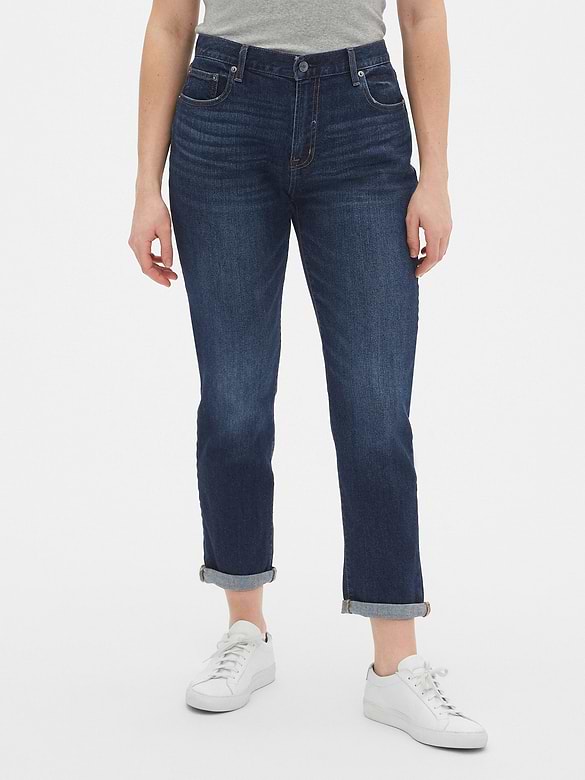 Mid Rise Girlfriend Jeans With Washwell™