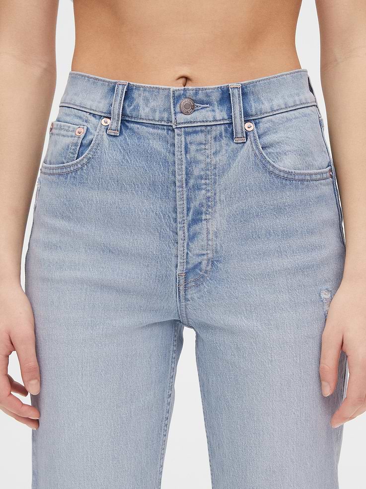 Image 5 of 7, High Rise Cheeky Straight Jeans