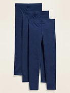Image number 1 showing, Jersey Built-In Tough Leggings 3-Pack for Girls