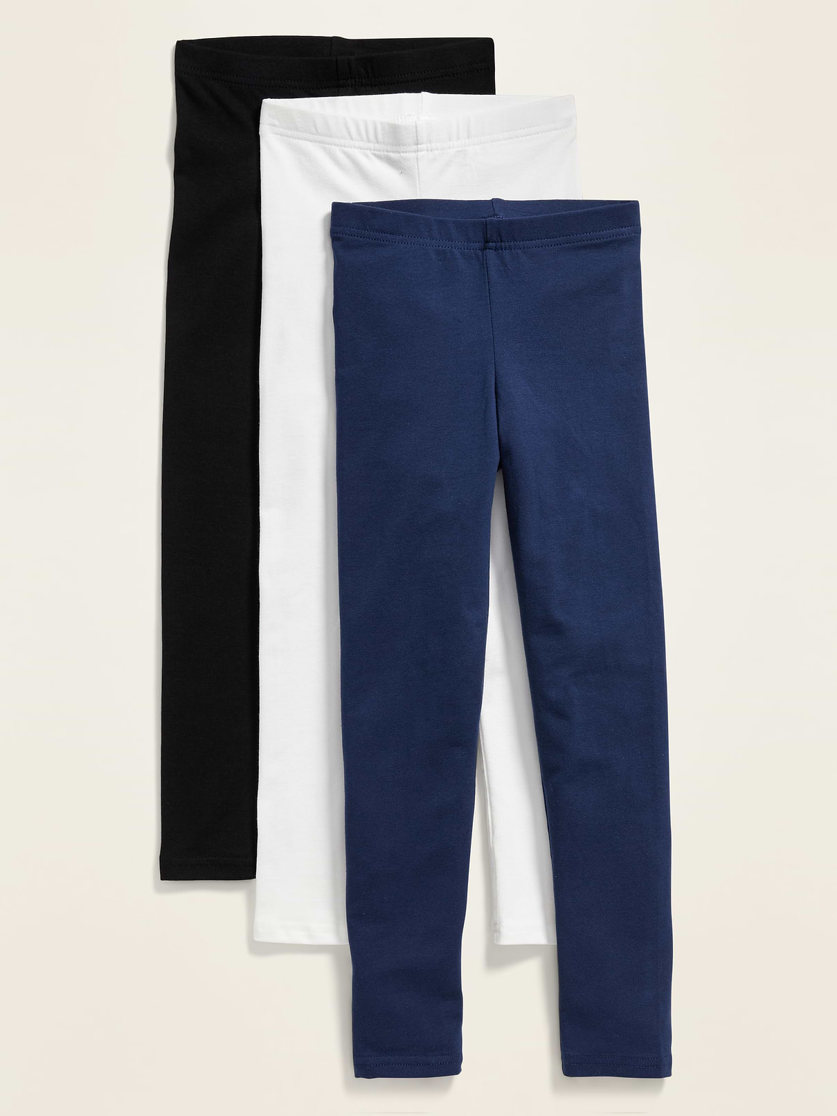 Image number 1 showing, Jersey Built-In Tough Leggings 3-Pack for Girls
