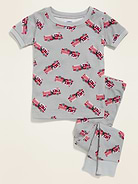 L'image numéro 1 présente Pyjama à motif de camion de pompier pour tout-petit et bébé