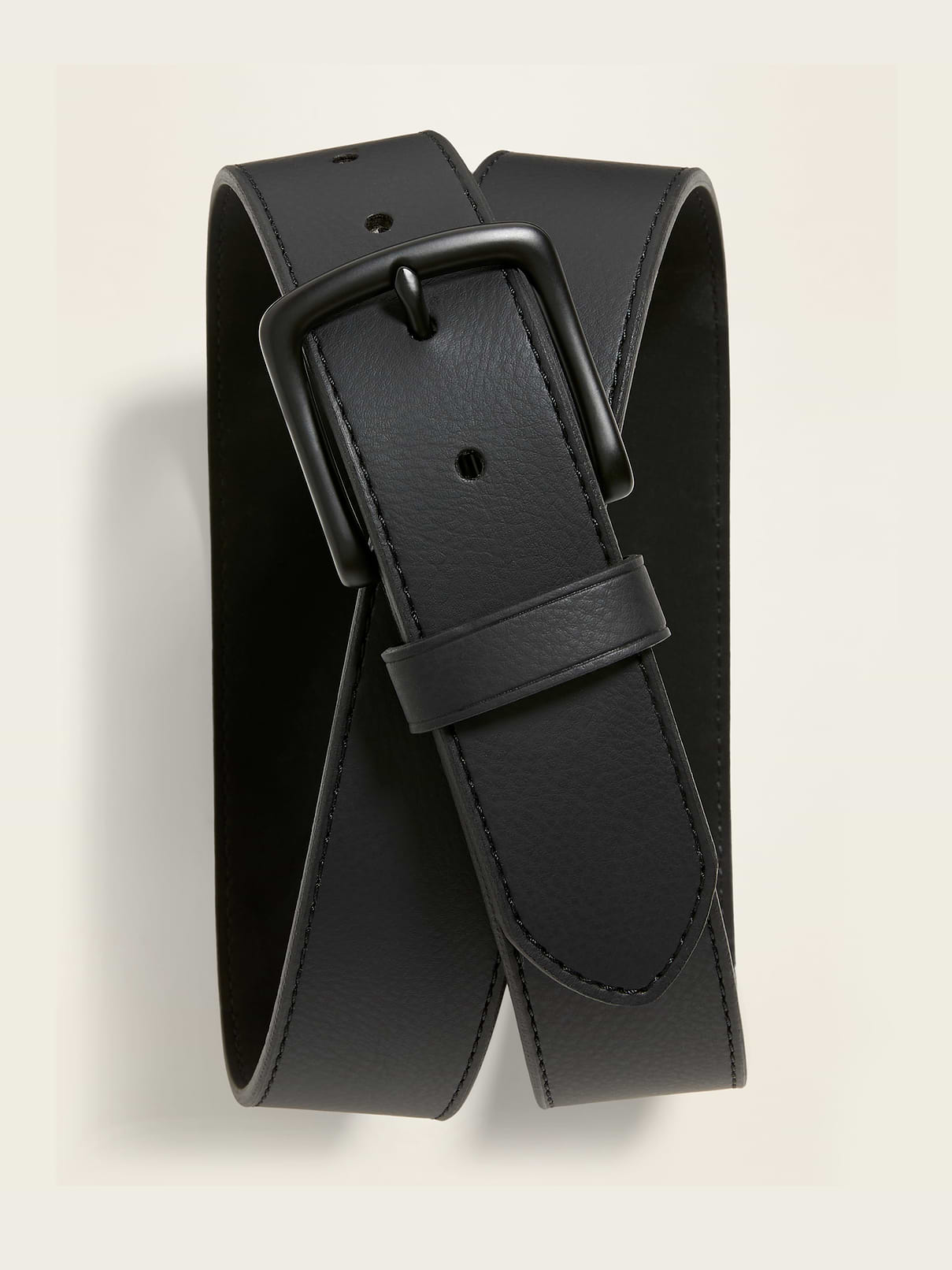 Image number 1 showing, Faux-Leather Belt