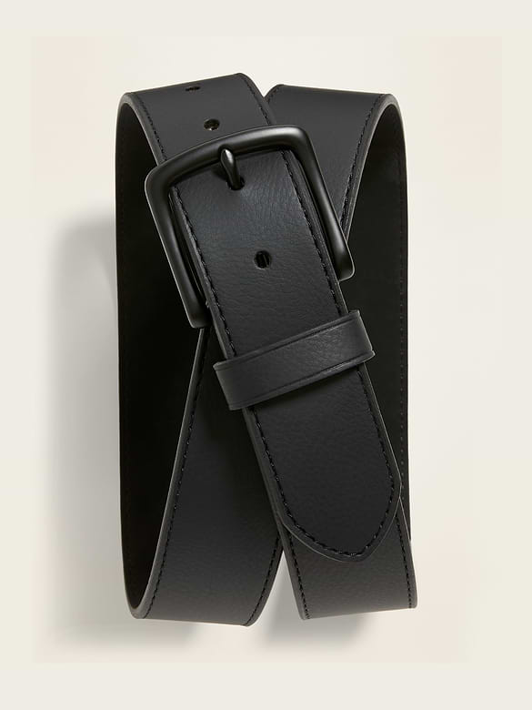 Faux-Leather Belt