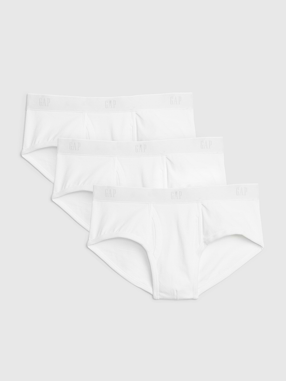 Organic Stretch Cotton Basic Briefs (3-Pack)