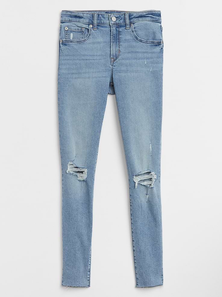 Image 3 of 3, Mid Rise Destructed Universal Legging Jeans