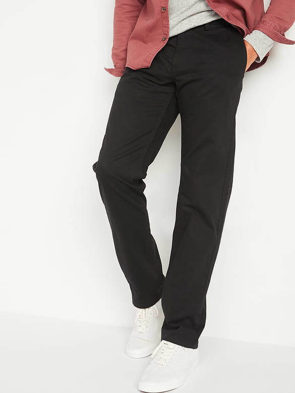Loose Lived-In Khaki Non-Stretch Pants