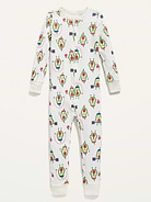 Image number 1 showing, Unisex 2-Way-Zip Printed Pajama One-Piece for Toddler & Baby