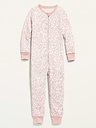 Image number 1 showing, Unisex Snug-Fit 2-Way-Zip Printed Pajama One-Piece for Toddler & Baby