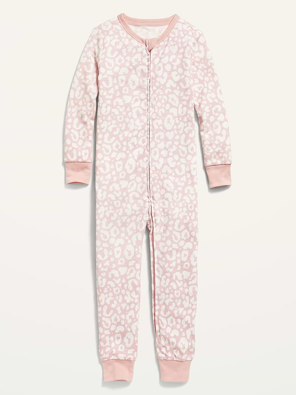 Unisex Snug-Fit 2-Way-Zip Printed Pajama One-Piece for Toddler & Baby