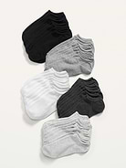Image 1 of 1, Pack includes 20 pairs of ankle socks for women., Rib-knit, ankle-length openings., Soft-knit cotton blend, with comfortable stretch., Notched toe seams for added comfort., Product #678437