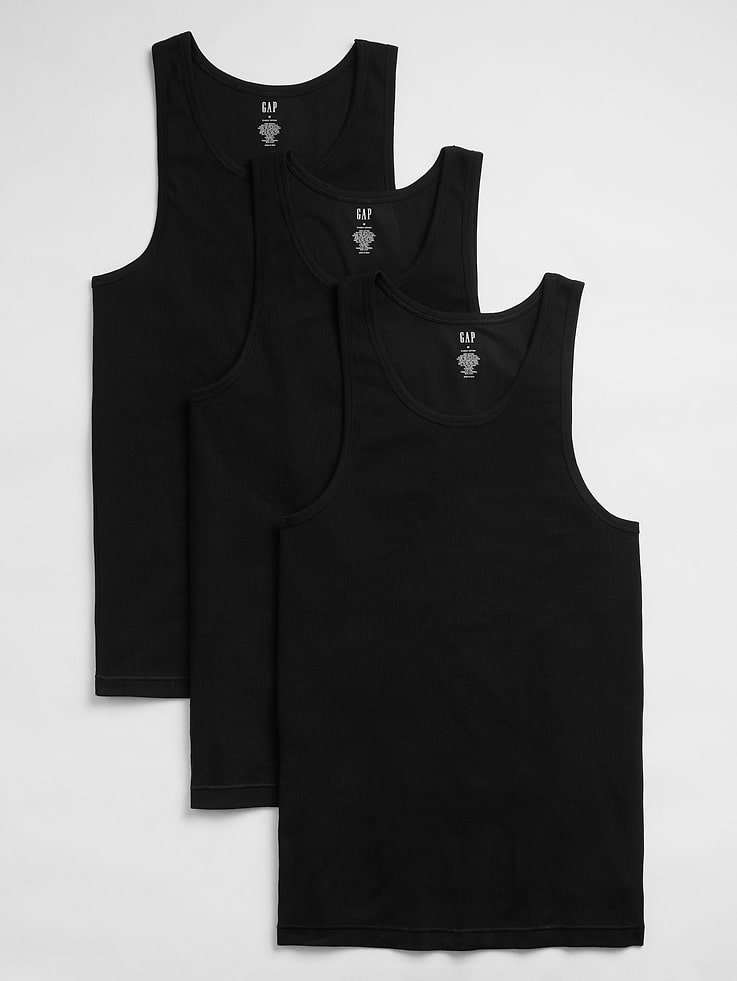 Image 1 of 1, Soft ribbed knit., Sleeveless., Crewneck., This product was made in a factory that invests in gender equity and women’s empowerment through RISE. Learn more at, Product #689083