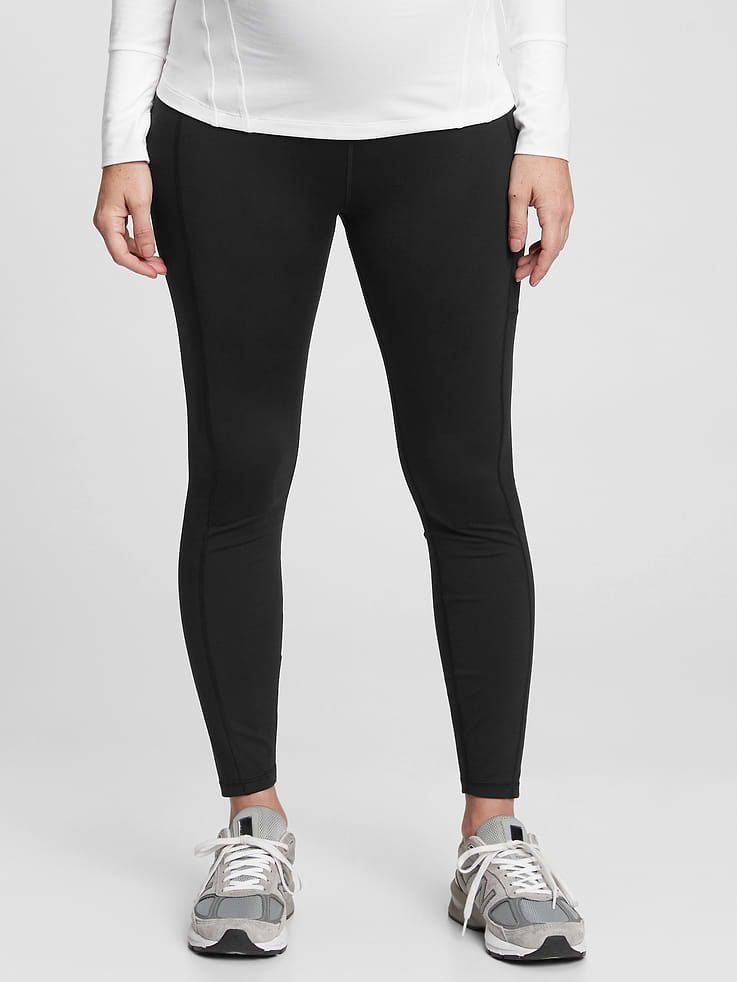 Image number 1 showing, Maternity Power Full Panel Full Length Leggings