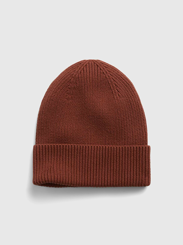 Organic Cotton Ribbed Beanie
