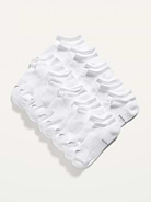 Image 1 of 1, Online exclusive!, Pack includes 10 pairs of athletic ankle socks., These socks are totally sporty and gender-neutral too. Wearable & shareable for him, for her, for them., Rib-knit openings., Arch support., Contrasting Old Navy logo at sole., Go-Dry moisture-wicking technology keeps them dry & comfortable., Soft-knit cotton blend, with comfortable stretch., Notched toe seams for added comfort., Product #704568