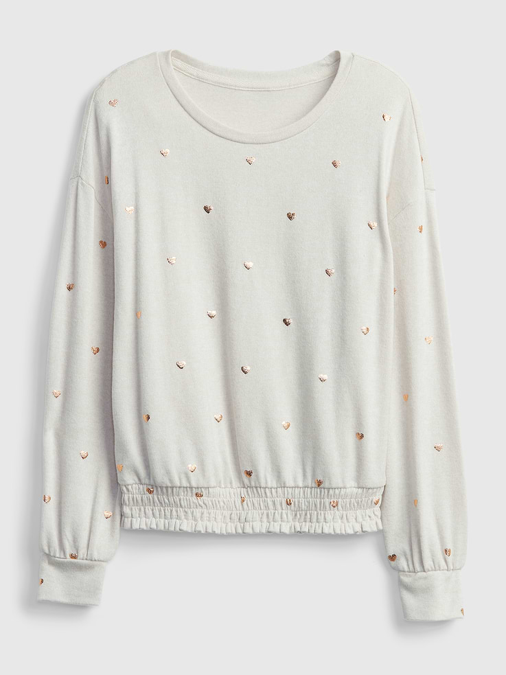 Image number 1 showing, Kids Softspun Smocked T-Shirt