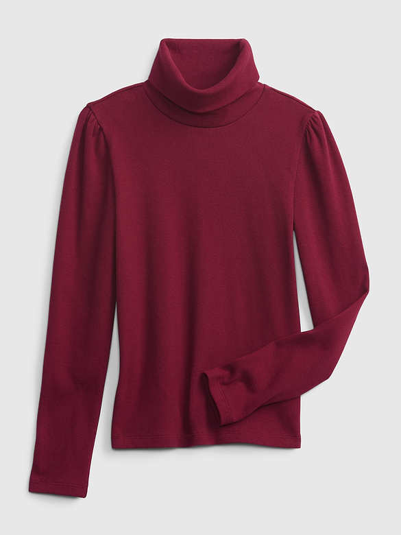 Kids Ribbed Turtleneck T-Shirt
