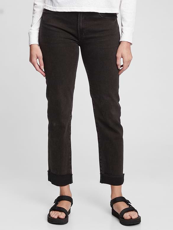 Mid Rise Girlfriend Jeans