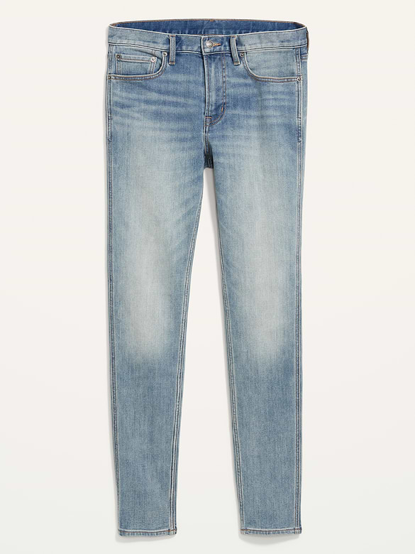 Relaxed Slim Taper Built-In Warm Jeans