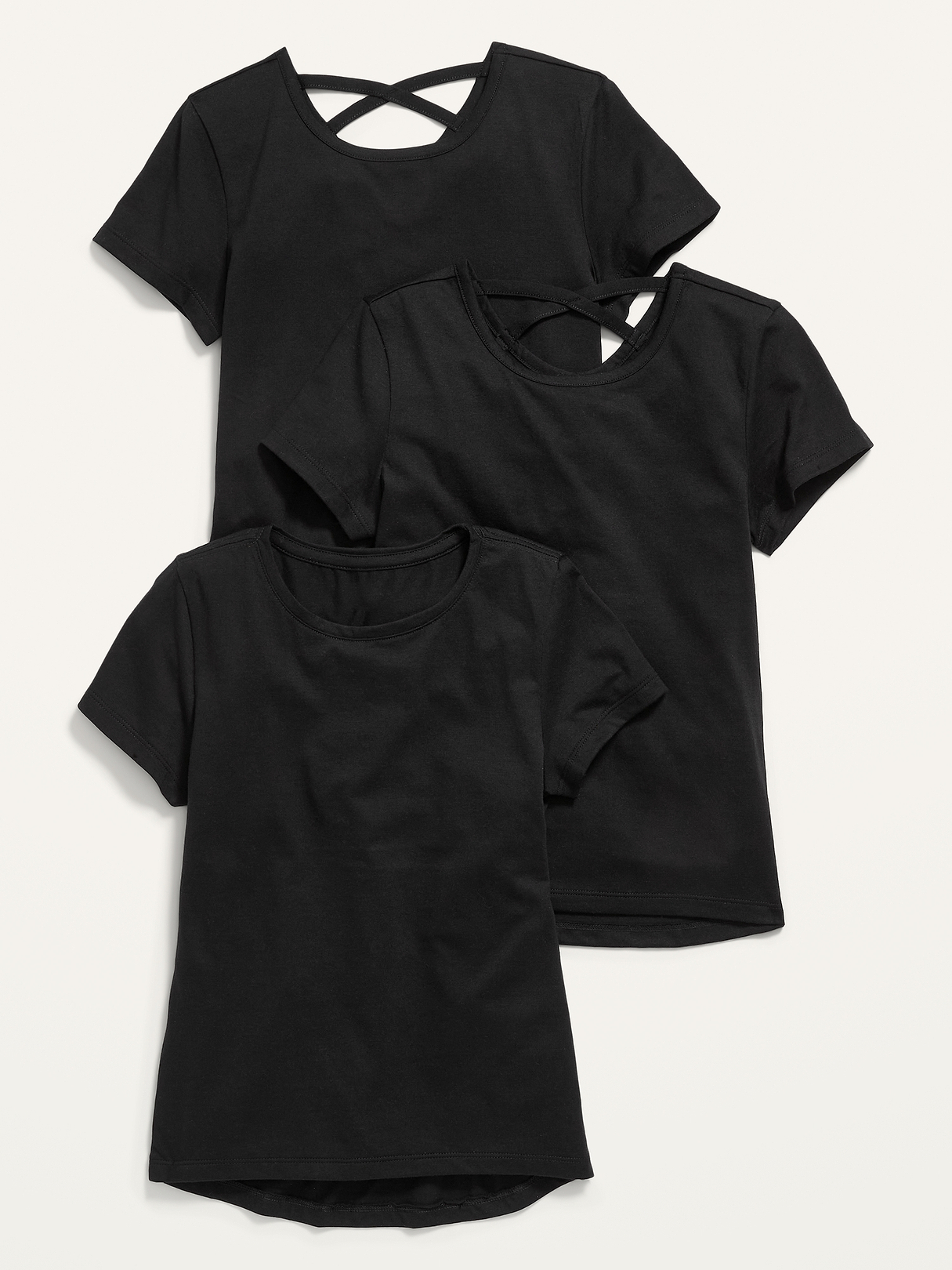 Softest Short-Sleeve T-Shirt Variety 3-Pack for Girls | Old Navy