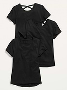 Image number 1 showing, Softest Short-Sleeve T-Shirt Variety 3-Pack for Girls