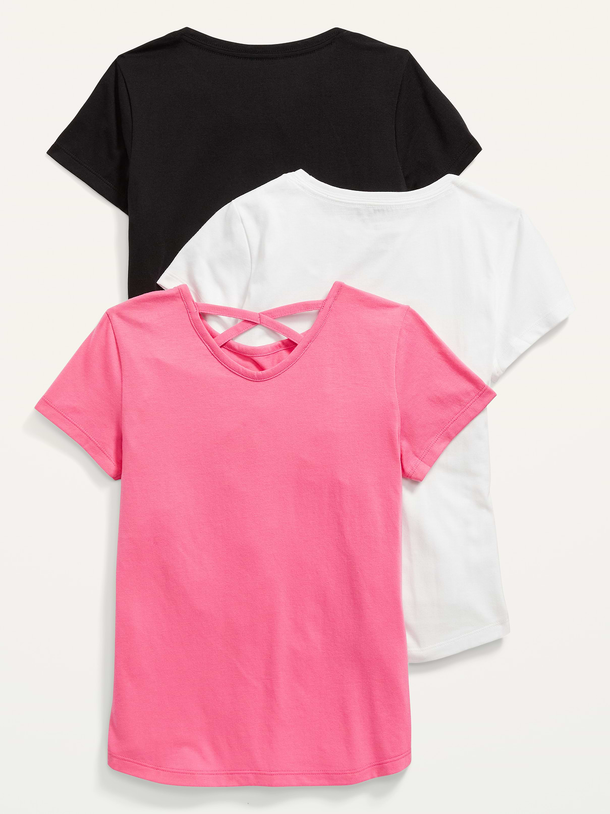 Image number 2 showing, Softest Short-Sleeve T-Shirt Variety 3-Pack for Girls