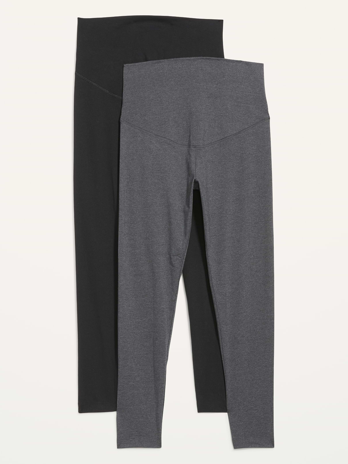 Image number 1 showing, Maternity Full-Panel Leggings 2-Pack