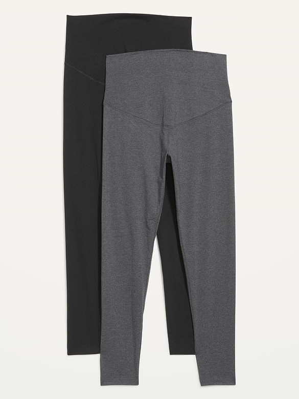 Maternity Full-Panel Leggings 2-Pack