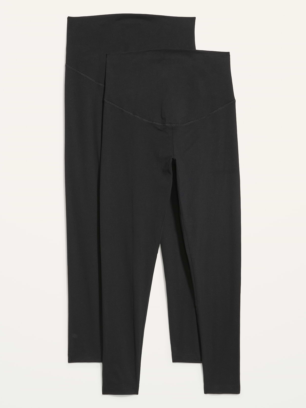 Image number 1 showing, Maternity Full-Panel Leggings 2-Pack