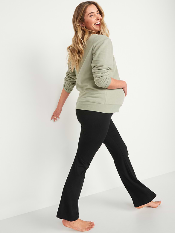 Maternity Full-Panel Flare Leggings