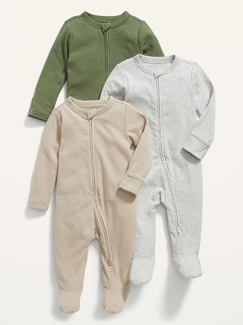 Unisex Unisex 1-Way Zip Sleep & Play One-Piece 3-Pack for Baby on clearance at Old Navy — 47% off