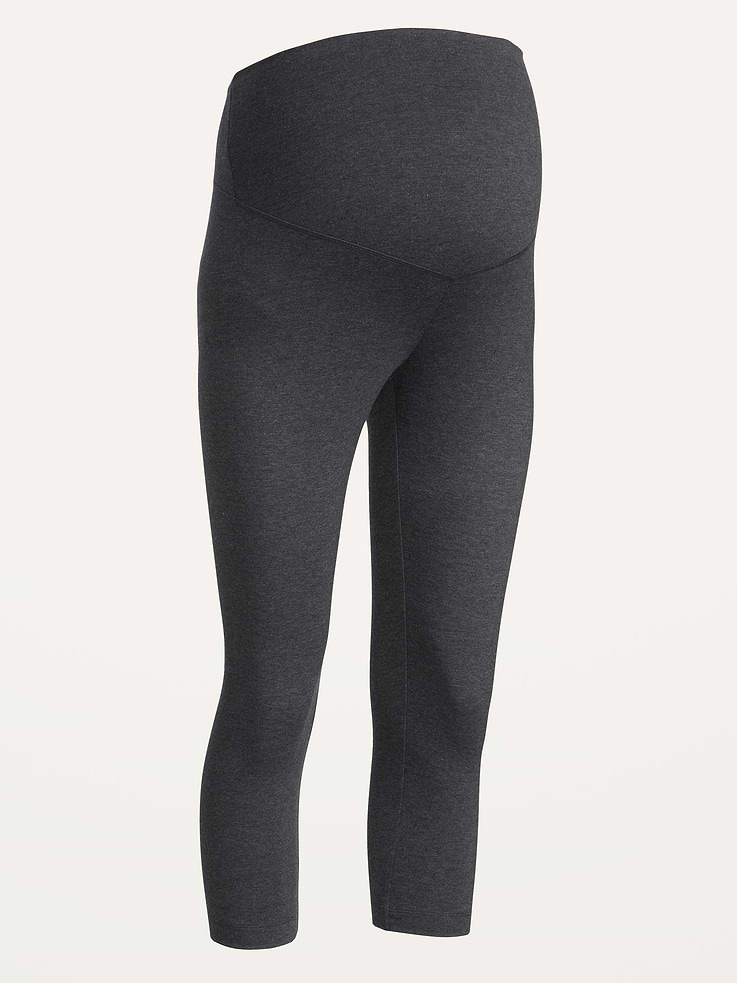 Image number 4 showing, Maternity Full Panel Cropped Leggings