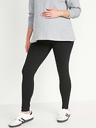 Image number 2 showing, Maternity Full-Panel Leggings 2-Pack