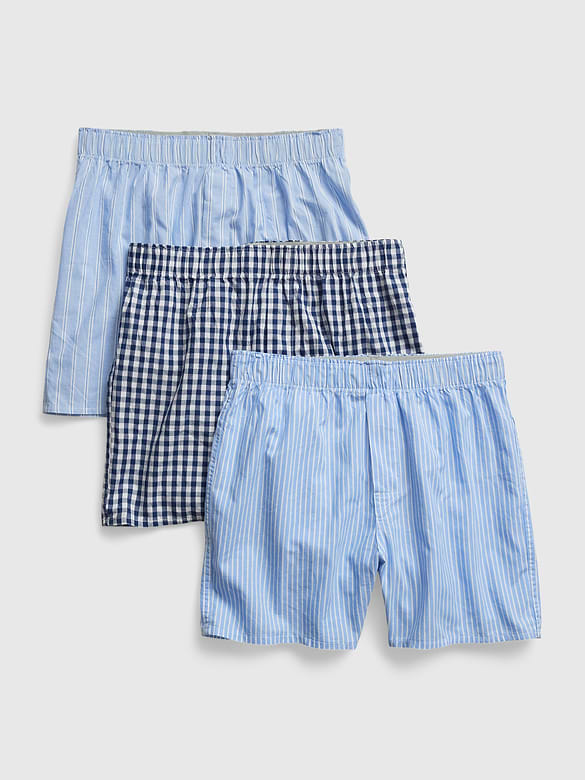 4.5" Poplin Boxers (3-Pack)