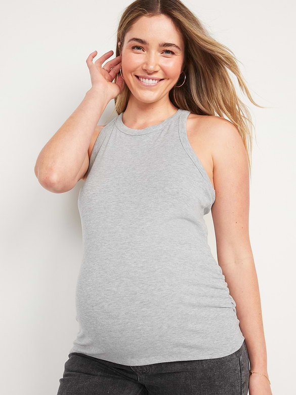 Maternity UltraLite Rib-Knit Racerback Tank Top