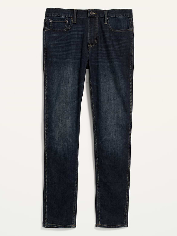 Relaxed Slim Taper Built-In Warm Jeans