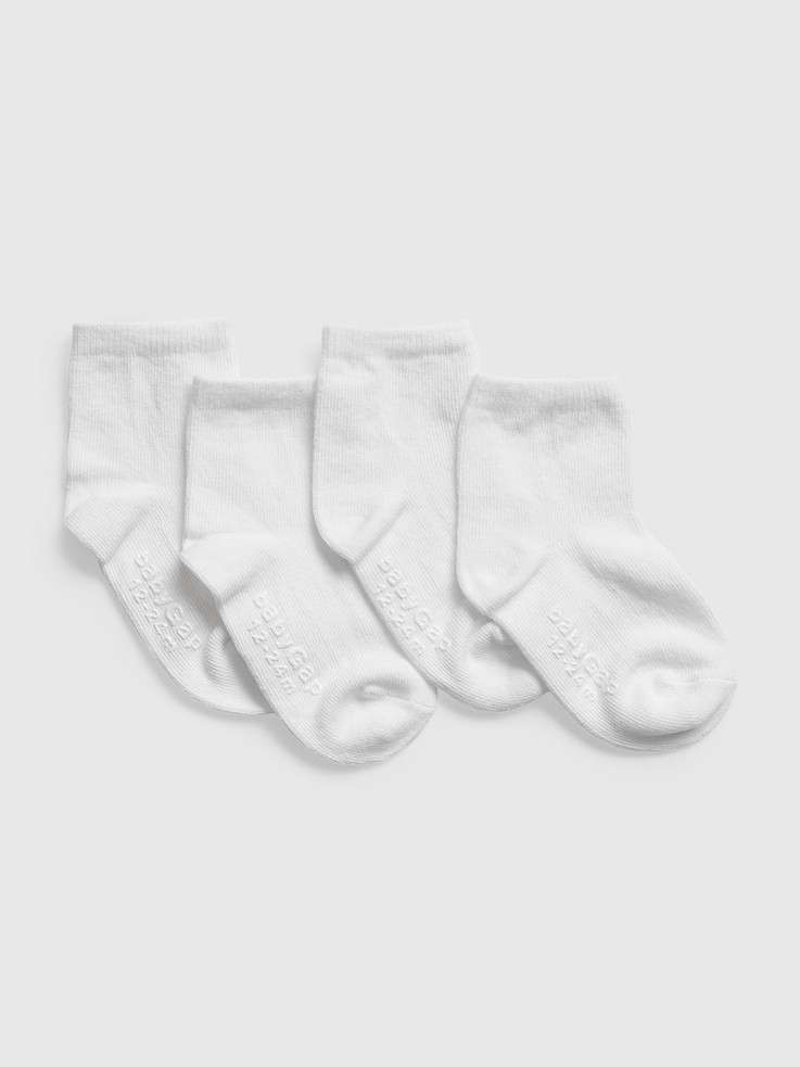 Image number 1 showing, Toddler Quarter Crew Socks (4-Pack)