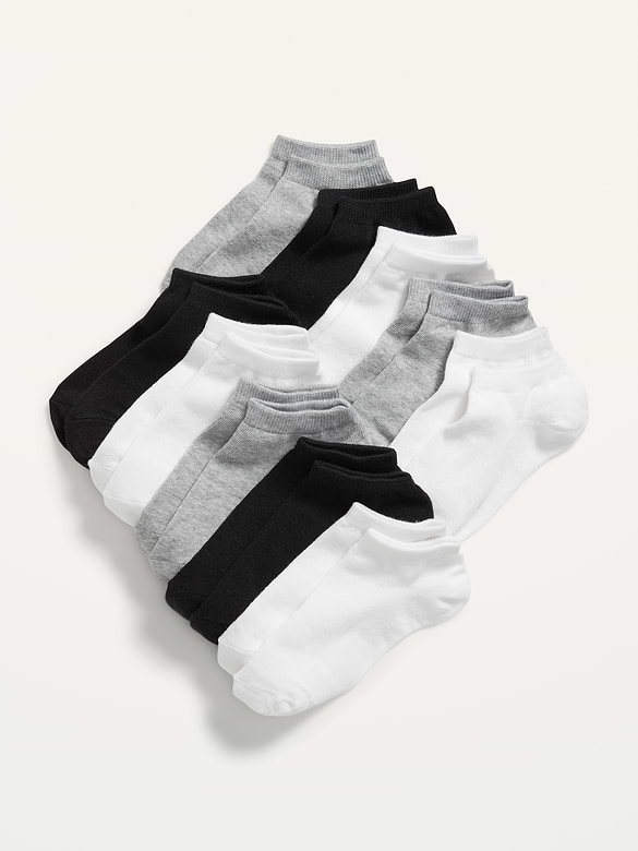 Socquettes unisexes pour Enfant (paquet de 10 paires)
