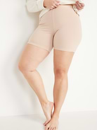 Image number 1 showing, High-Waisted Jersey Biker Shorts -- 6-inch inseam