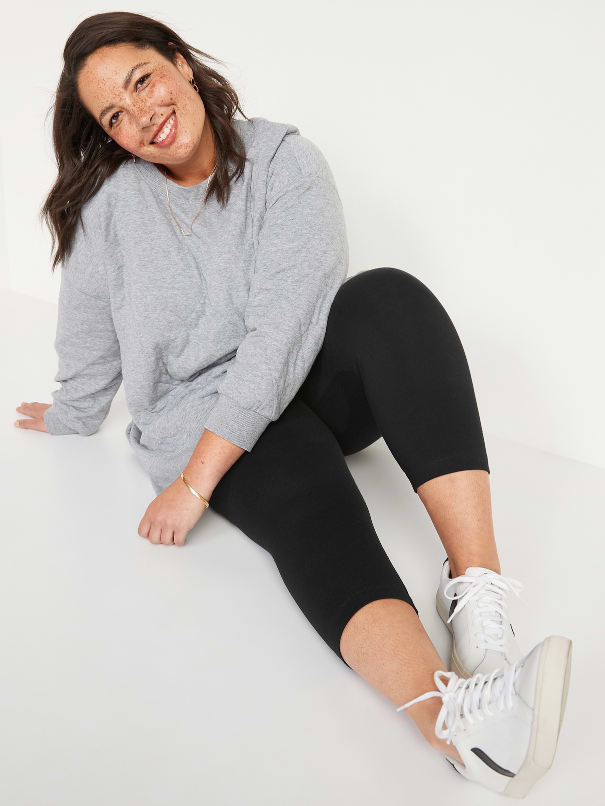 Image number 3 showing, High-Waisted Fashion Layering Cropped Legging