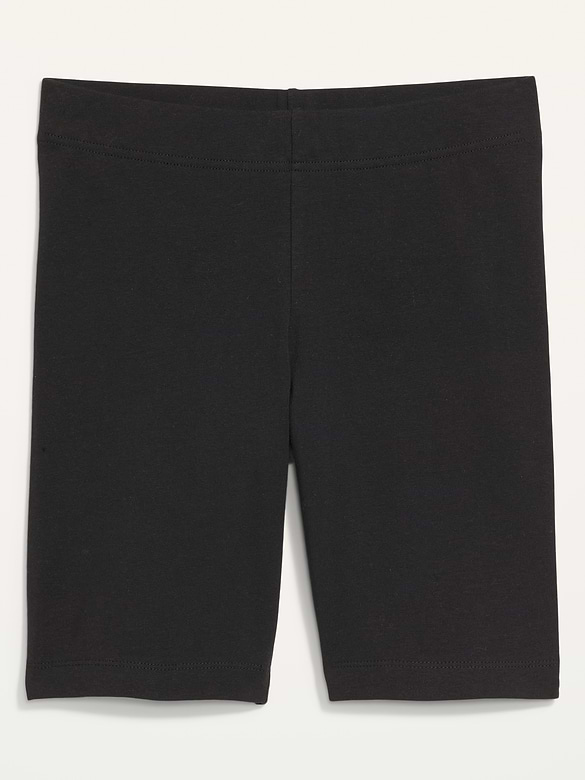 High-Waisted Jersey Biker Shorts -- 8-inch inseam
