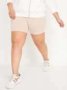 Image number 7 showing, High-Waisted Jersey Biker Shorts -- 6-inch inseam
